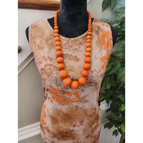 Prettylittlething Women Brown Polyester Round Neck Sleeveless Long Maxi Dress 14 - Picture 2 of 11